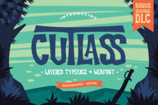 Cutlass Typeface: Bold Vintage Charm for Creative Projects