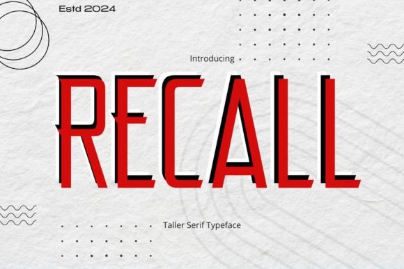 Discover Recall: A Modern Serif for Polished Design Projects