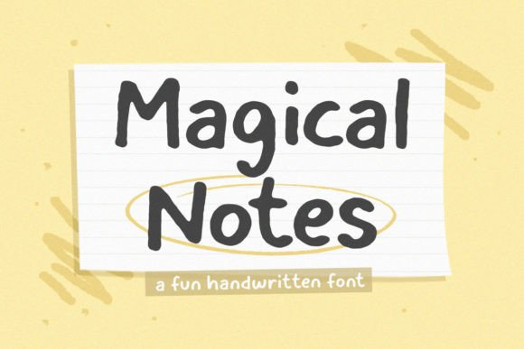 Magicalnotes: A Warm, Inviting Handwritten Font for Creative Projects